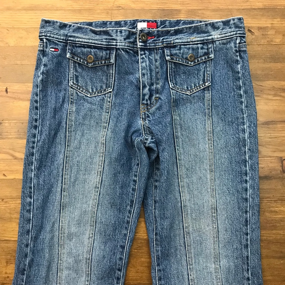 Tommy Hilfiger 90’s Lo Rise Jeans Sz 11 Wide Leg O - Picture 2 of 8
